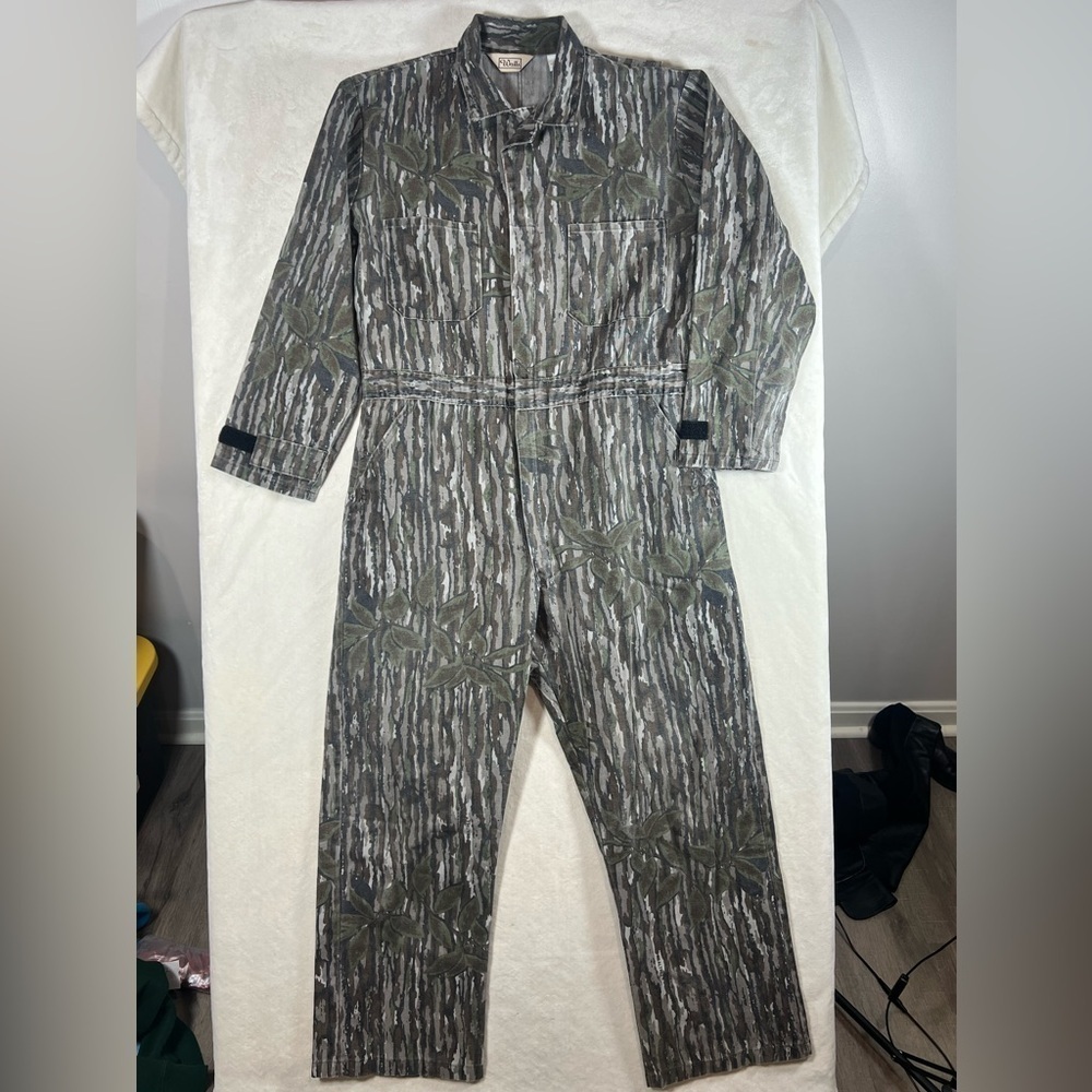 Walls Vintage Made in USA Large Real-tree Hunting Jumpsuit Coveralls Workwear